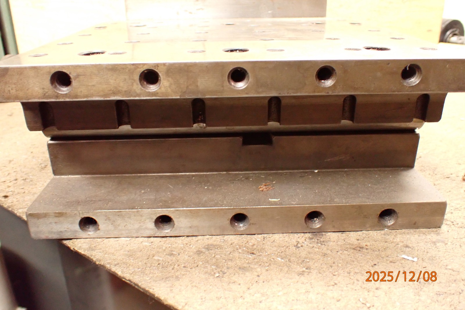 VINTAGE MACHINIST MADE ADJUSTABLE ANGLE SINE PLATE JIG FIXTURE TOOLING