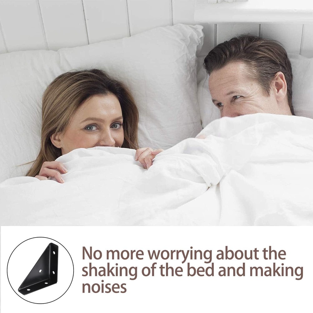 4 Pcs Trapeziform Angle Brackets Shelf Brackets Heavy Duty Triangular Bracket...