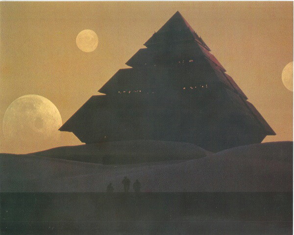 Stargate Movie Go'auld Alien Ship 8 x 10 Glossy Postcard 1994 NEW UNUSED