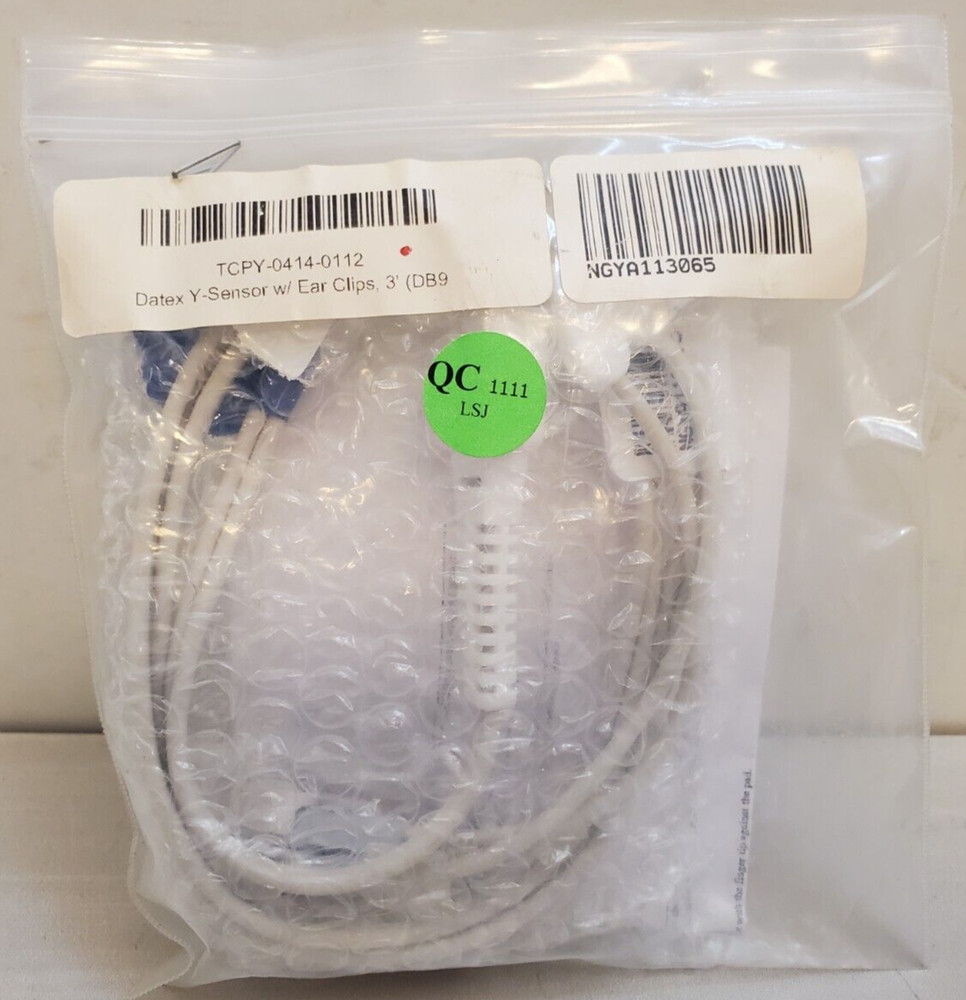 Datex Ohmeda Y-Sensor with Ear Clips 3'