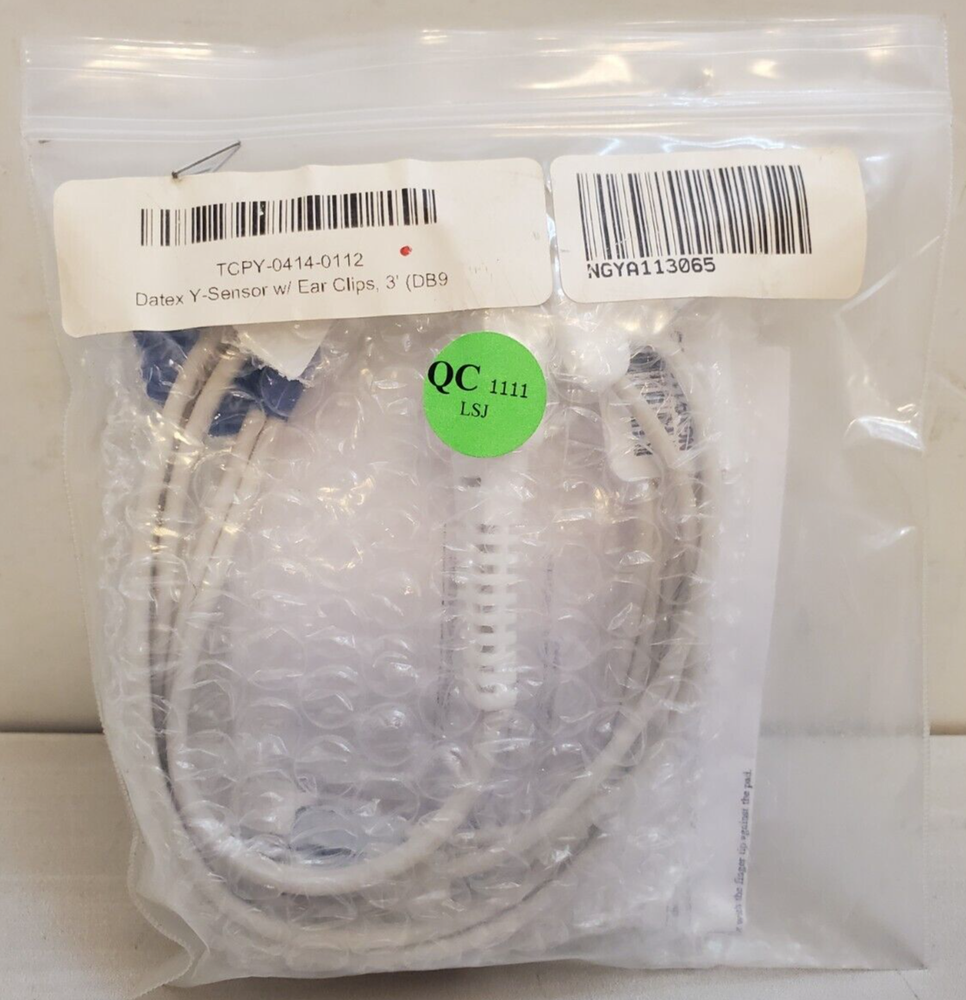 Datex Ohmeda Y-Sensor with Ear Clips 3'