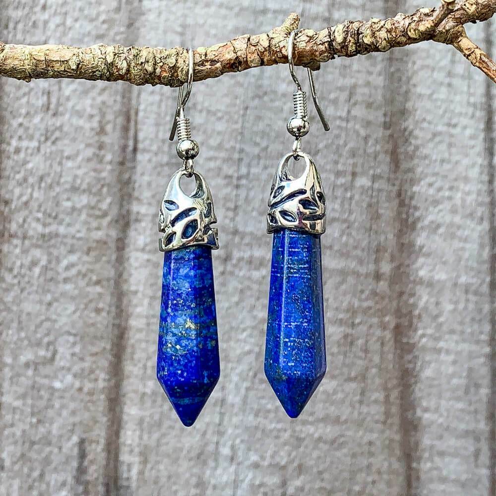 Lapis Lazuli Stone Handmade Earrings