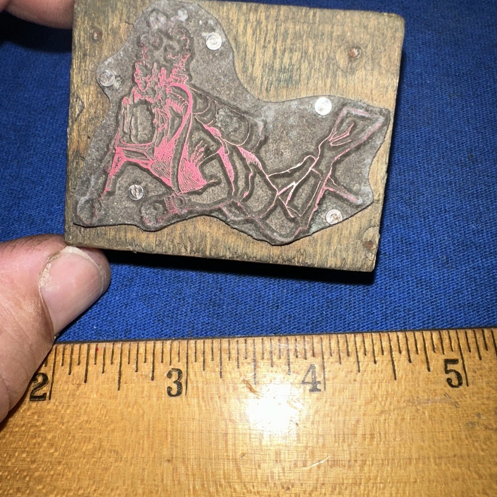 Print Block ( Scuba Diver?? ) Unknown Image￼