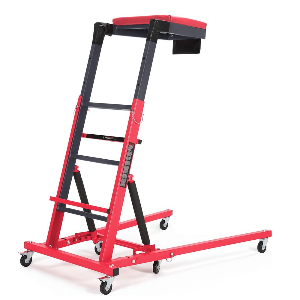 Automotive Topside Creeper Adjustable Height w/ 6 Wheels Engine Movable Ladder