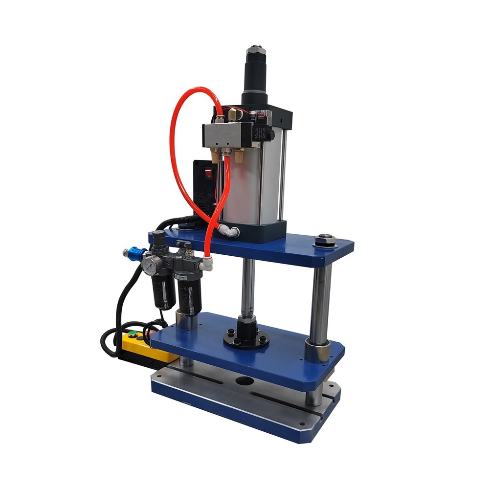 110V 1763lbs Pneumatic Punch Press Machine with Controller 5.9-1.96in Two Column