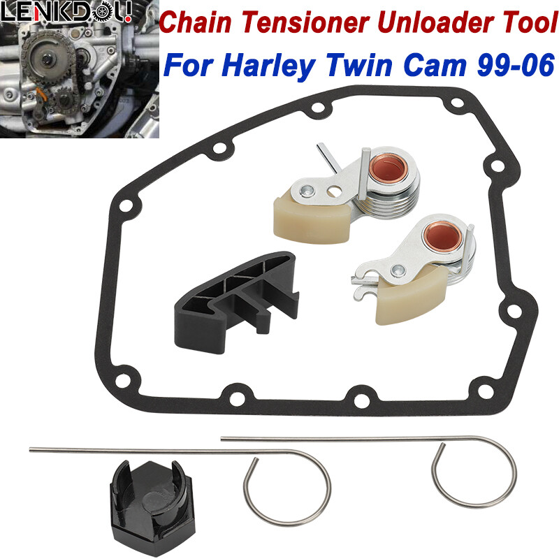 Full Cam Chain Tensioner Unloader Tool Complete Kit For 1999-05 Harley Twin Cam