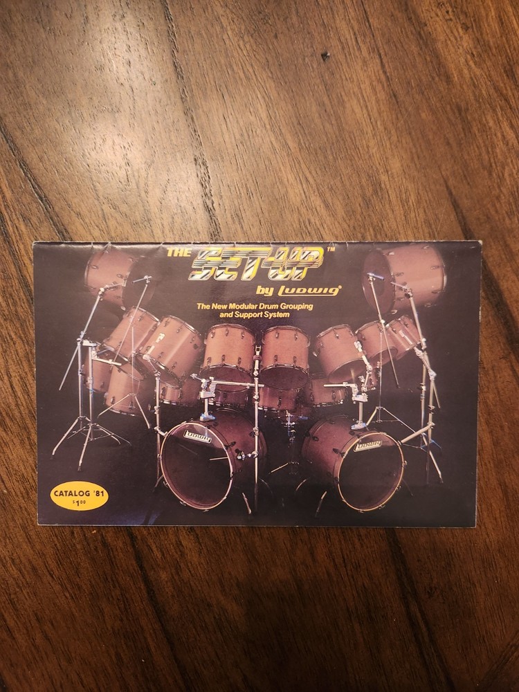 Kiss - 1981 Eric Carr Ludwig Drum Catalogue Aucoin