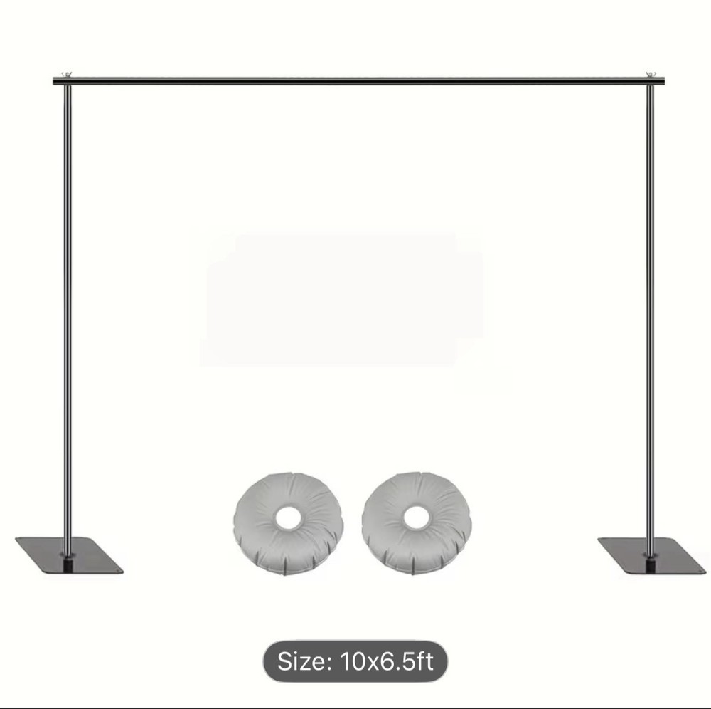 9x6.5ft Adjustable Backdrop Stand  Metal Background Support System