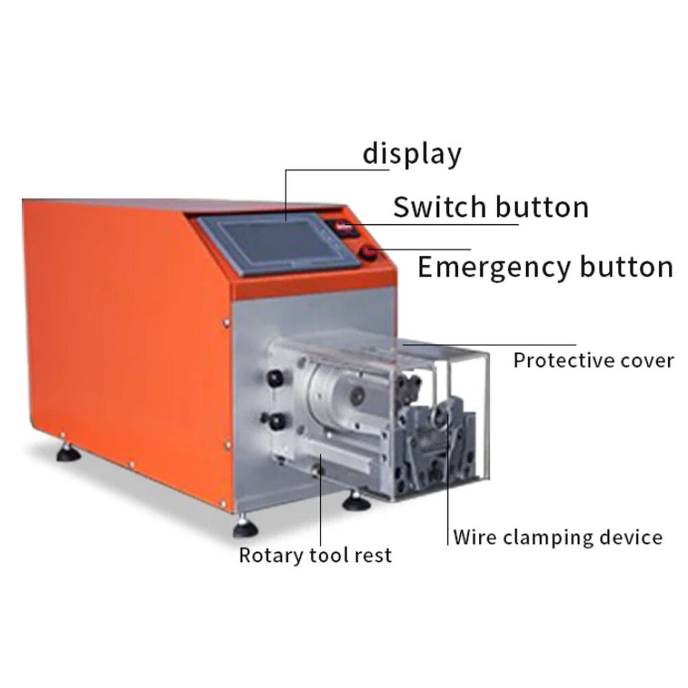 110V Automatic Multilayer Coaxial Cable Rotary Stripping Peeling Machine