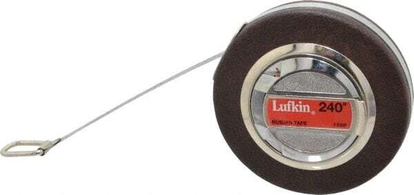 Lufkin 120PN Steel Diameter Tape Measure: 1/64" Grad, 3/8" Wide, 240" Measure