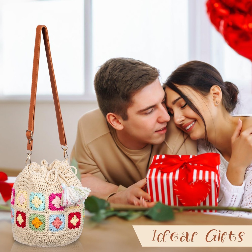 Crochet Kit for Advanced or Intermediate Beginner DIY Granny Square Bucket Ba...