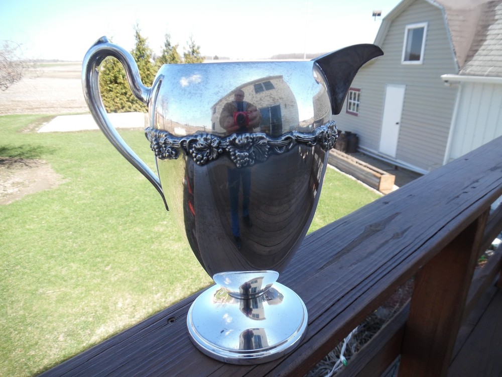 Vintage 10" Gotham 605 Silver plate Water Pitcher