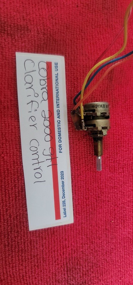 CLARIFIER CONTROL  FOR  CB  RADIO  COBRA  2000GTL