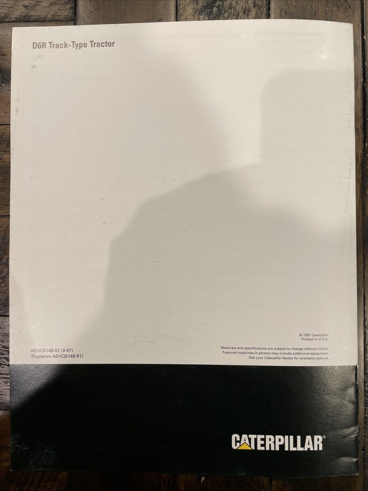 Caterpillar D6R Brochure ‘97