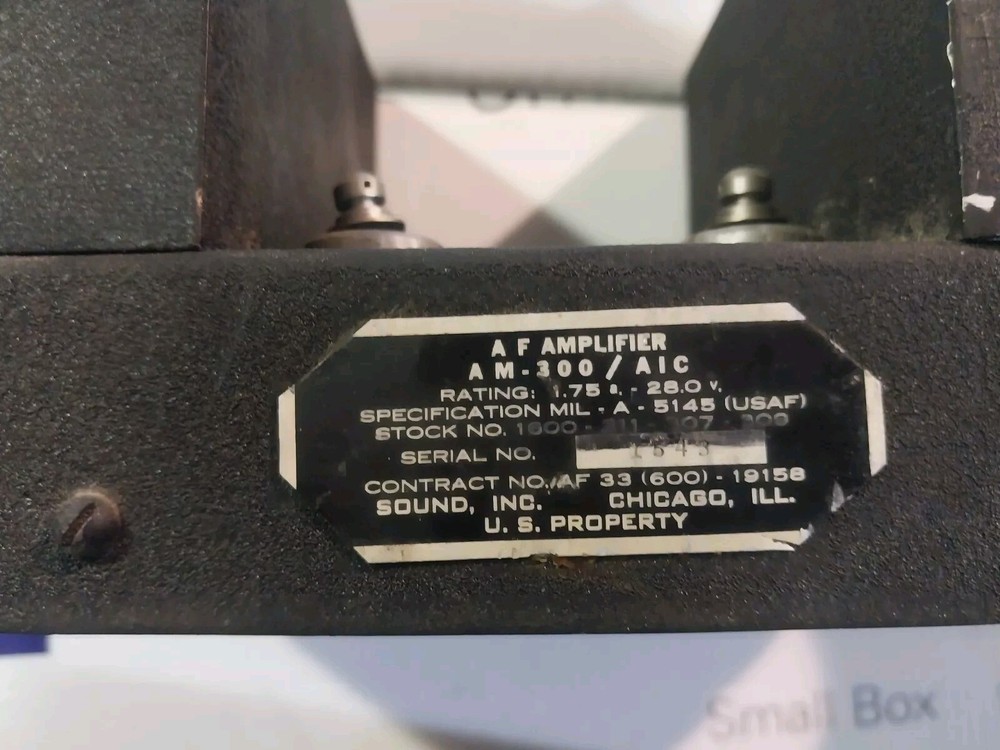 WWII Aircraft AM-300/AIC Interphone Audio Amplifier Input Transform
