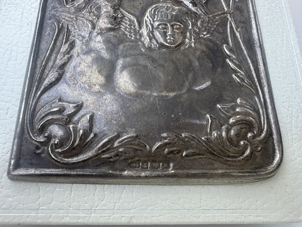 Sterling Silver Front Covered Pocket Bible Hallmarked