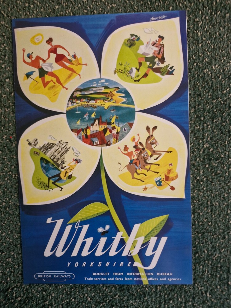 BRITISH  RAILWAYS  WHITBY poster