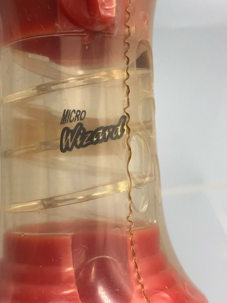 1980s MICRO WIZARD CANDY MACHINE Plastic CANDY CONTAINER Dispenser Vintage