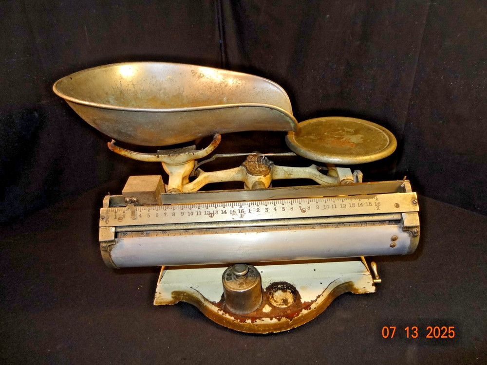 RARE Antique Mable Top COMPUTING SCALE COMPANY Candy Scale Last Patent 1897