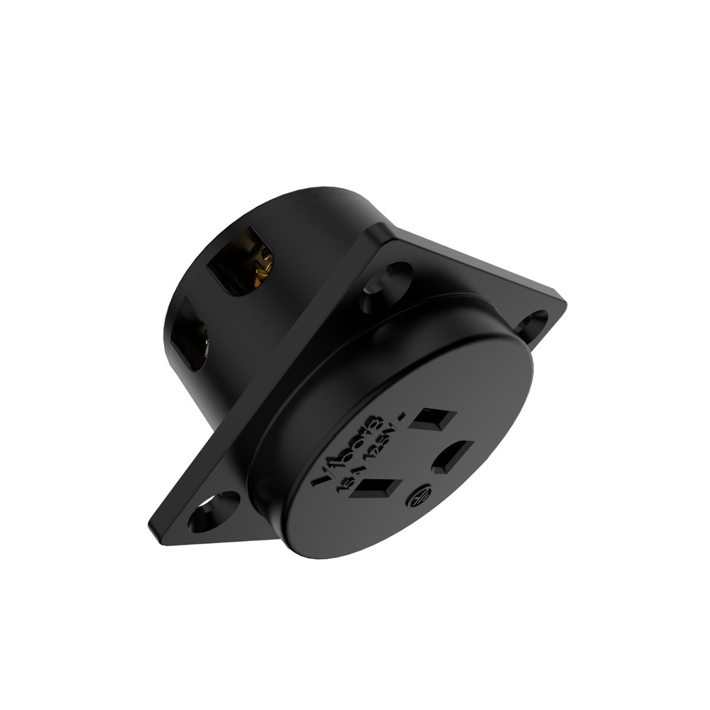 Viborg Pure Copper US Panel mounted receptacle 120V 15A US Socket