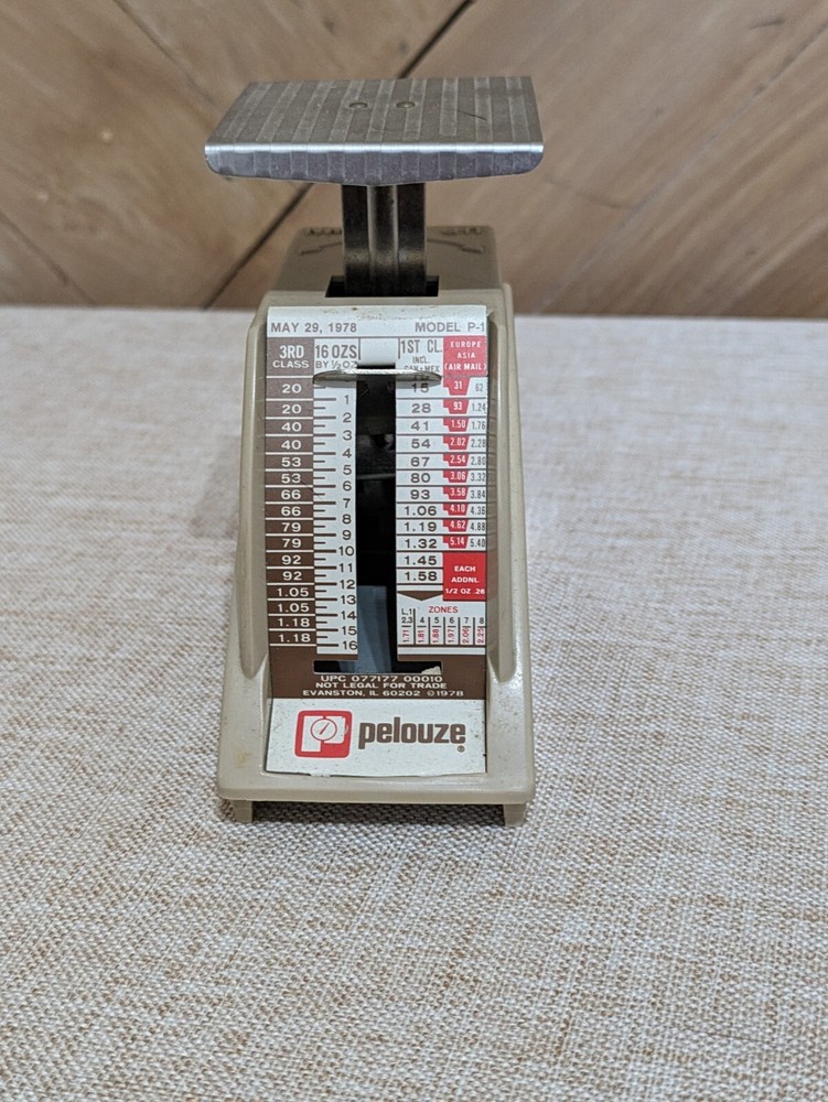 Mini Pelouze Mail Scale 1978 Mail Rates
