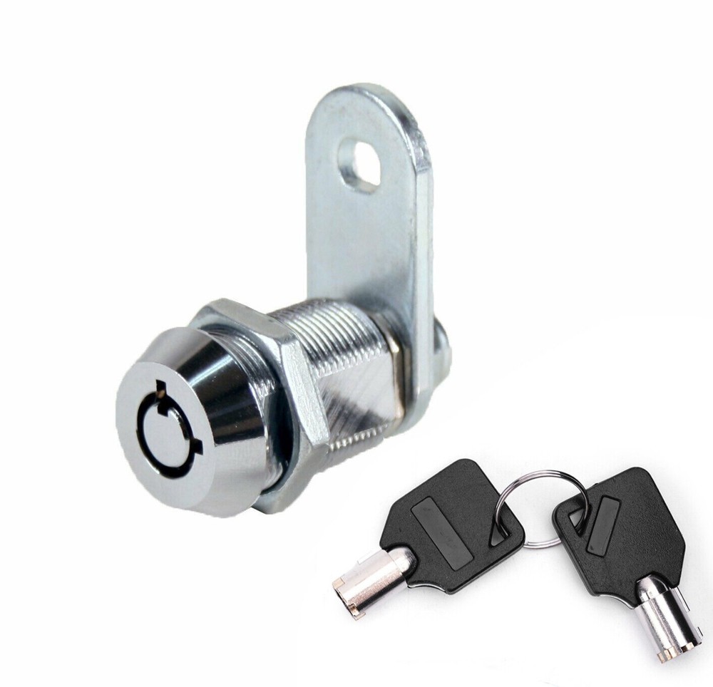 Tubular Cam Lock Keyed Diffirent Camper Drawer Toolbox Removable 2 keys