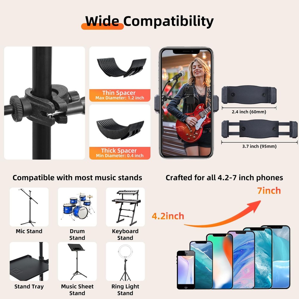 Microphone Stand Mic Holder