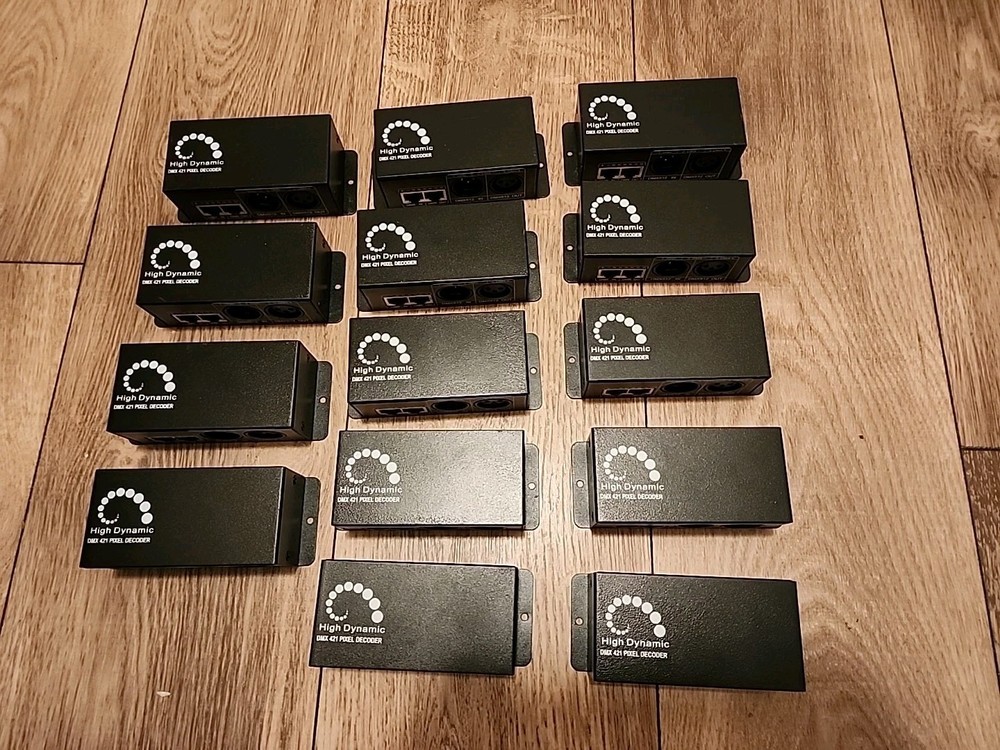 14x High Dynamic DMX 421 Pixel Decoder | DMX512 to SPI LED Controller | 5V-24V