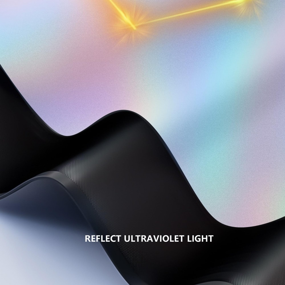 Iridescent Car Windshield Sunshade, Foldable For Use Strong Heat Insulation