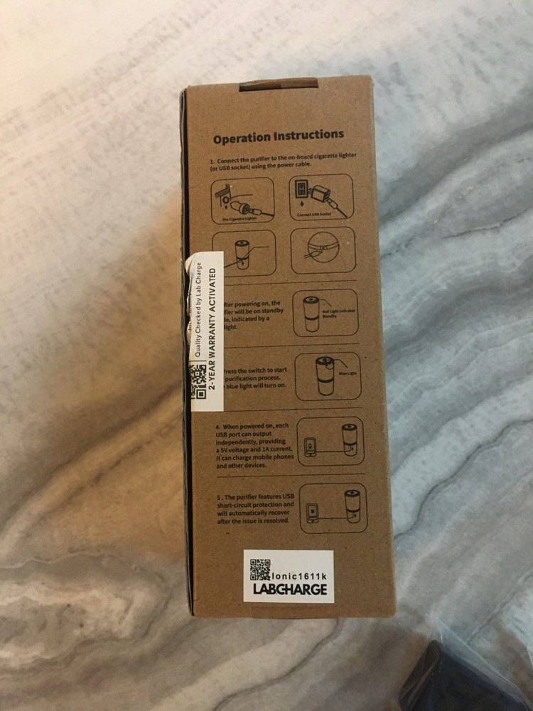 LAB CHARGE Labcharge Best Ionic AIR PURIFIER Untested FAST SHIPPING