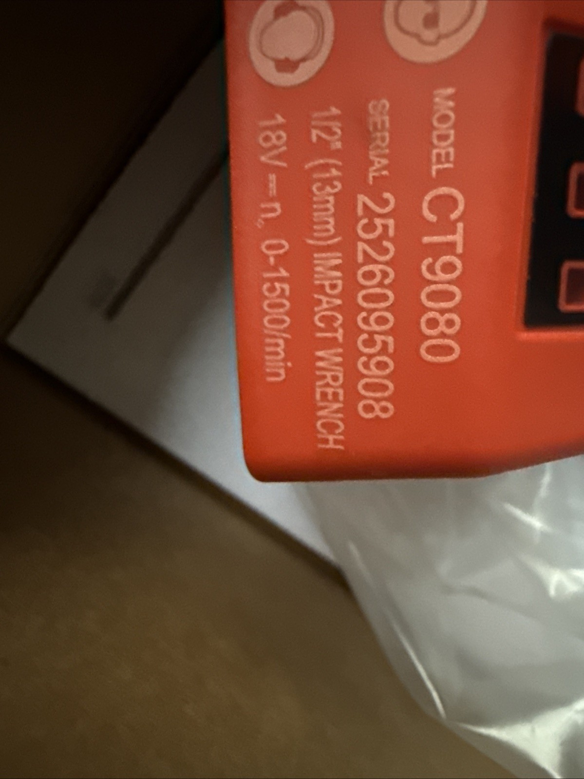 For Snap-on Lithium Ion CT9080DB 18V 18 Volt cordless 1/2" impact Wrench Gun