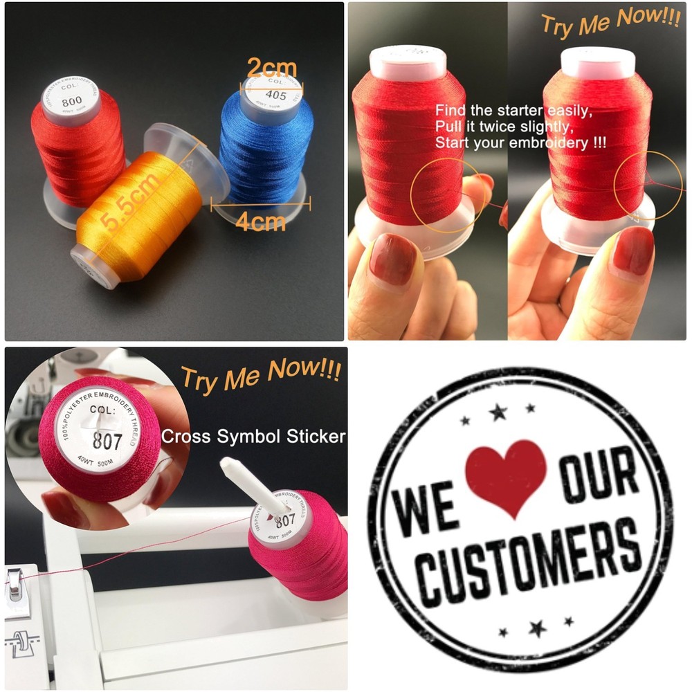 Vibrant Polyester Embroidery Thread Collection