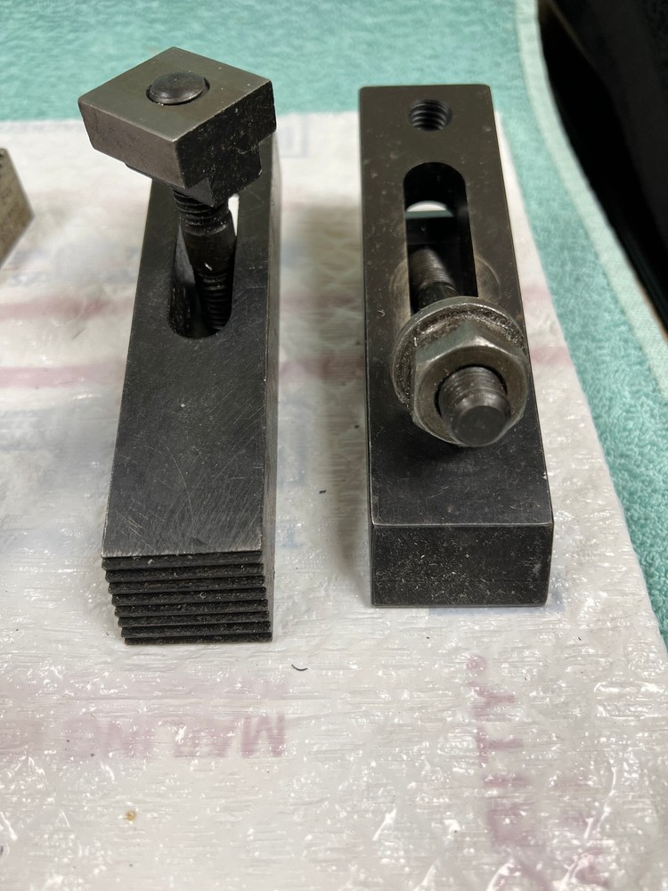 Mill Serrated Triangle Step Blocks & Hold Downs w/ T-Bolts Mill or Drill Tools