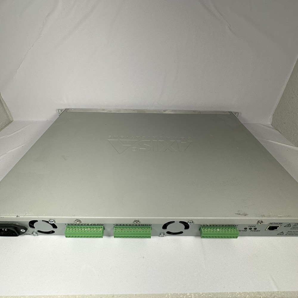 Axis 291–1U 19" Video Rack Complete w/ THREE Q7406 Video Encoder Blades