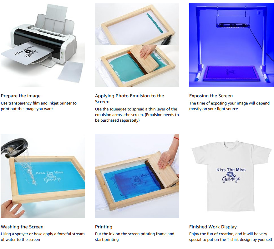 Caydo 23 Pieces Screen Printing Starter kit Include 3 Different Size