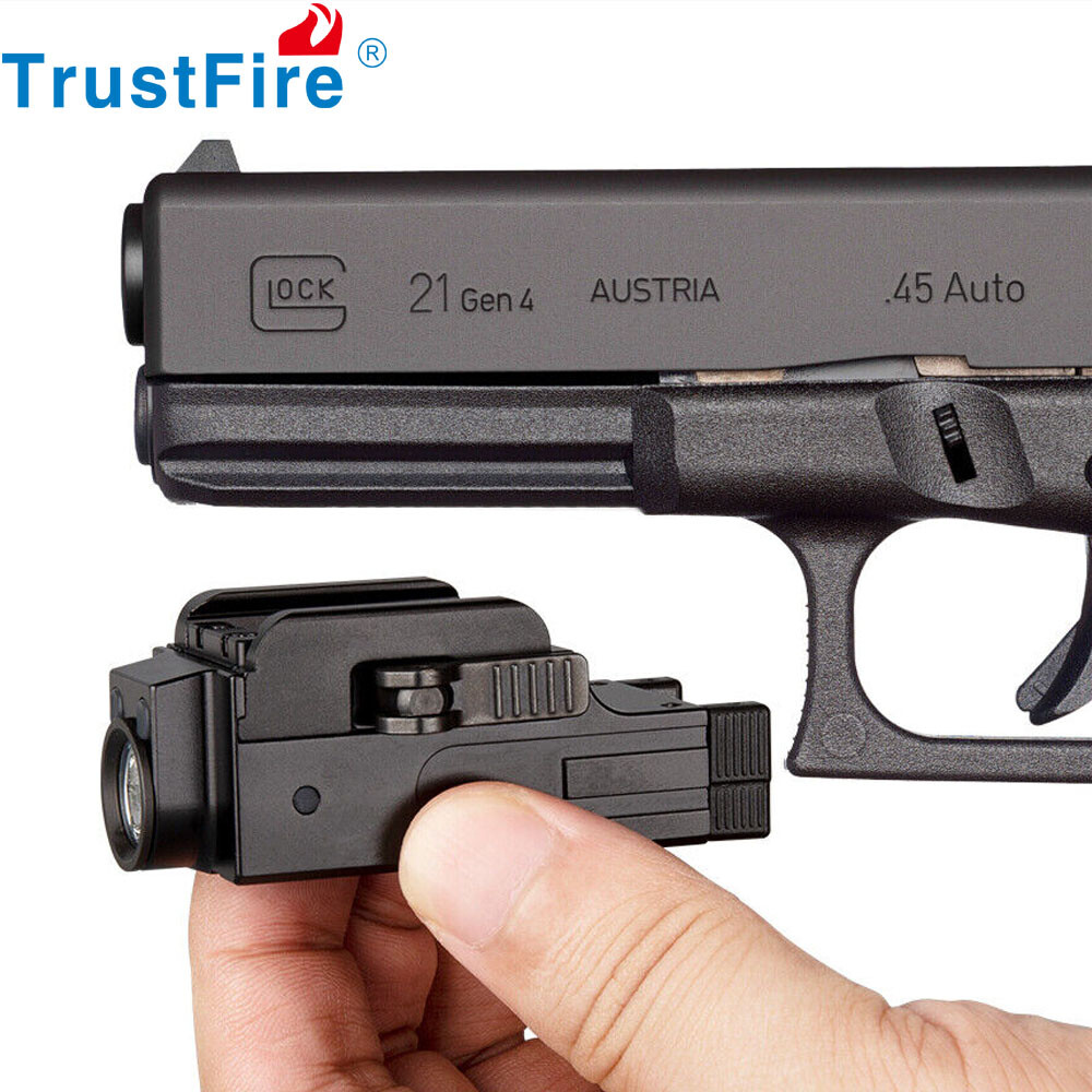 TrustFire USB Rechargeable Compact LED Pistol Weapon Light Handgun Flashlight US