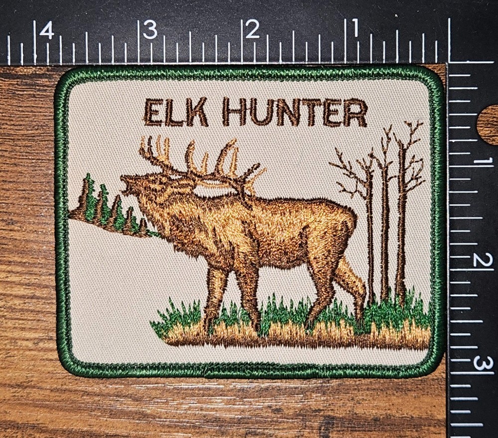 Elk Hunter Hunting Hat Patch