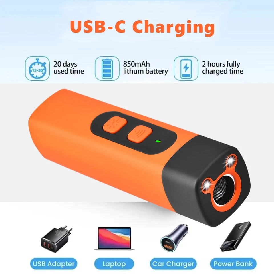 Ultrasonic Dog Repeller Anti Bark Device Stop Barking Humane Pet Training Tool