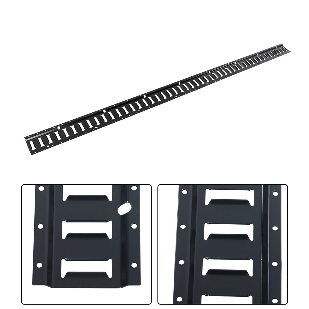 Black 5 Pack 8' E Track Tie Down Rail Kit For Garages Vans Trailers Tie Downs