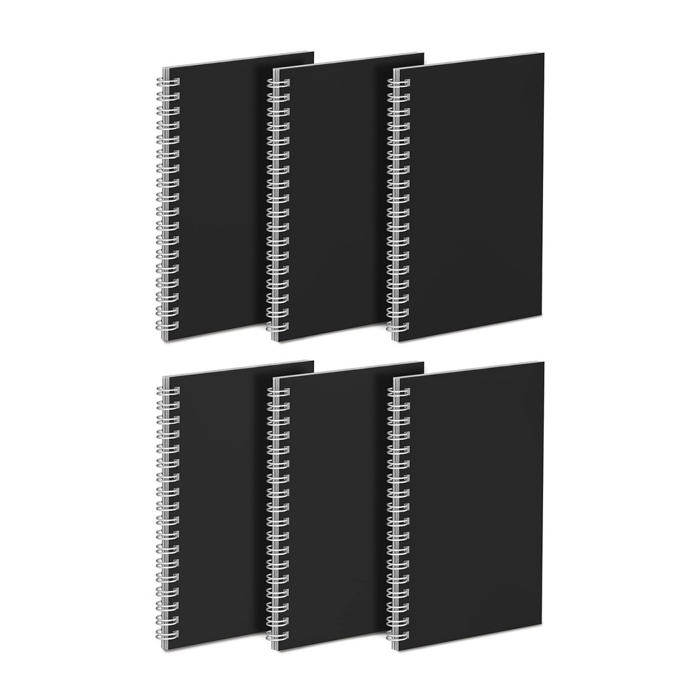 6 Pack 4x6 Inch Spiral Notebook Small Pocket Notebook Memo Notepad
