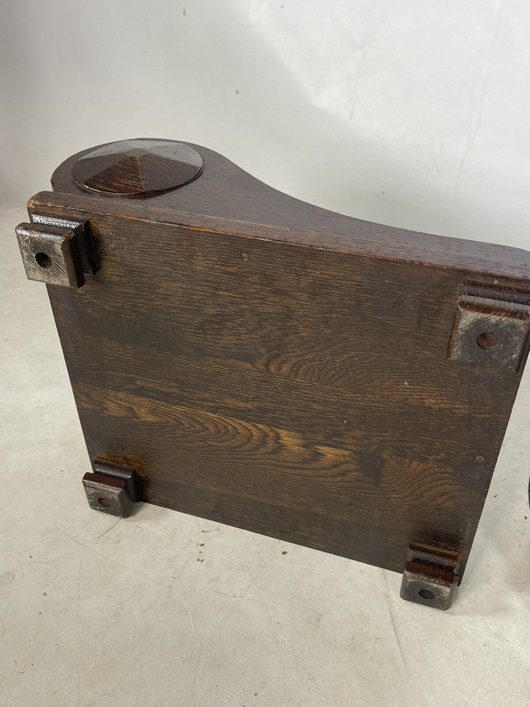 Vintage Needle Point Oak Kneeling Stands