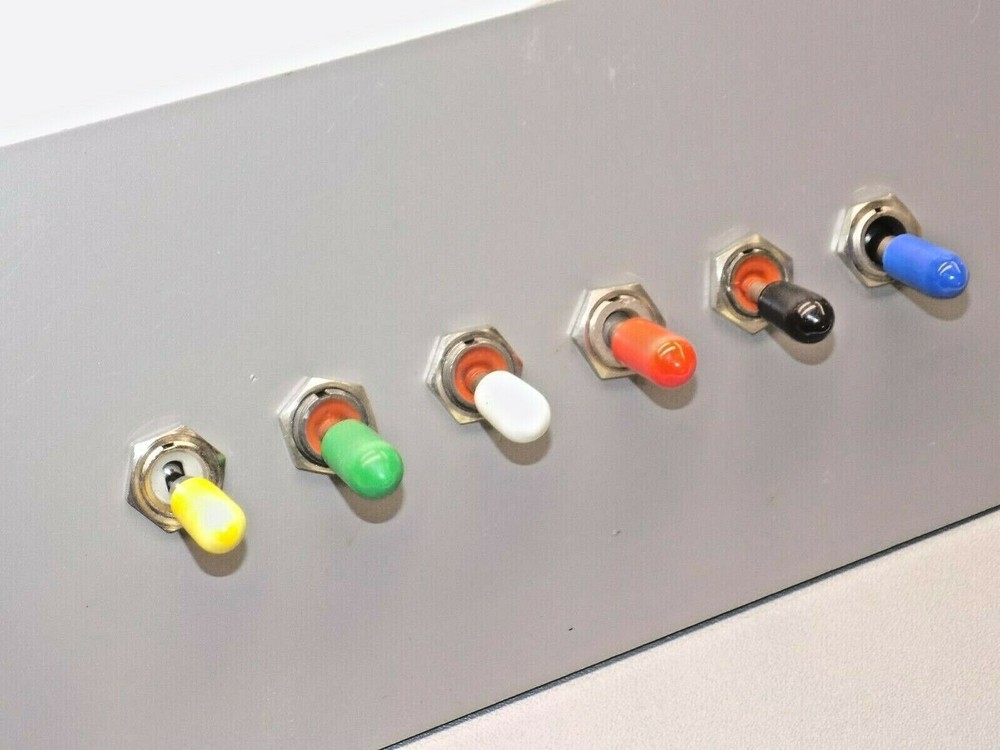 TOGGLE SWITCH BAT HANDLE CAPS, FULL SIZE, SLIP-ON, 6 COLORS, 10ea. 60pcs