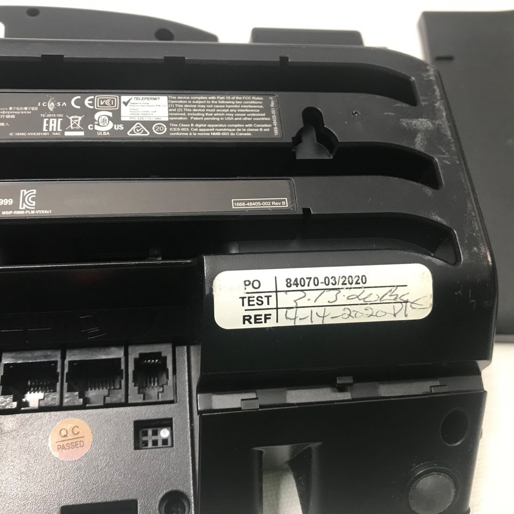 Polycom VVX 401 Corded 12 Line PoE Phone System