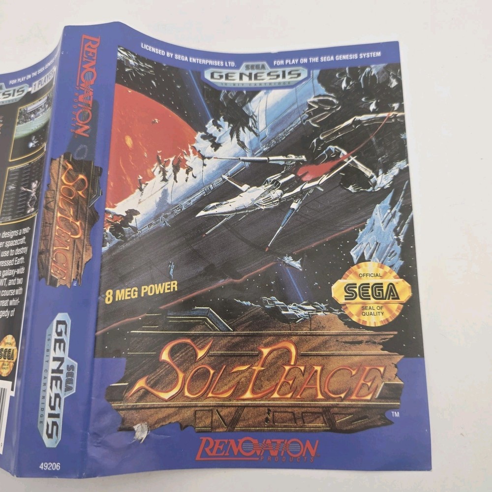 Sol Deace - Case Only - Sega Genesis - Authentic (No Game)