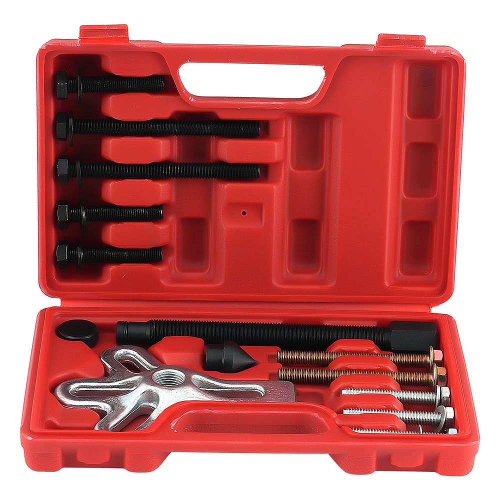 Crankshaft Pulley Puller Tool 11pc Harmonic Balancer Set Carbon Steel Kit