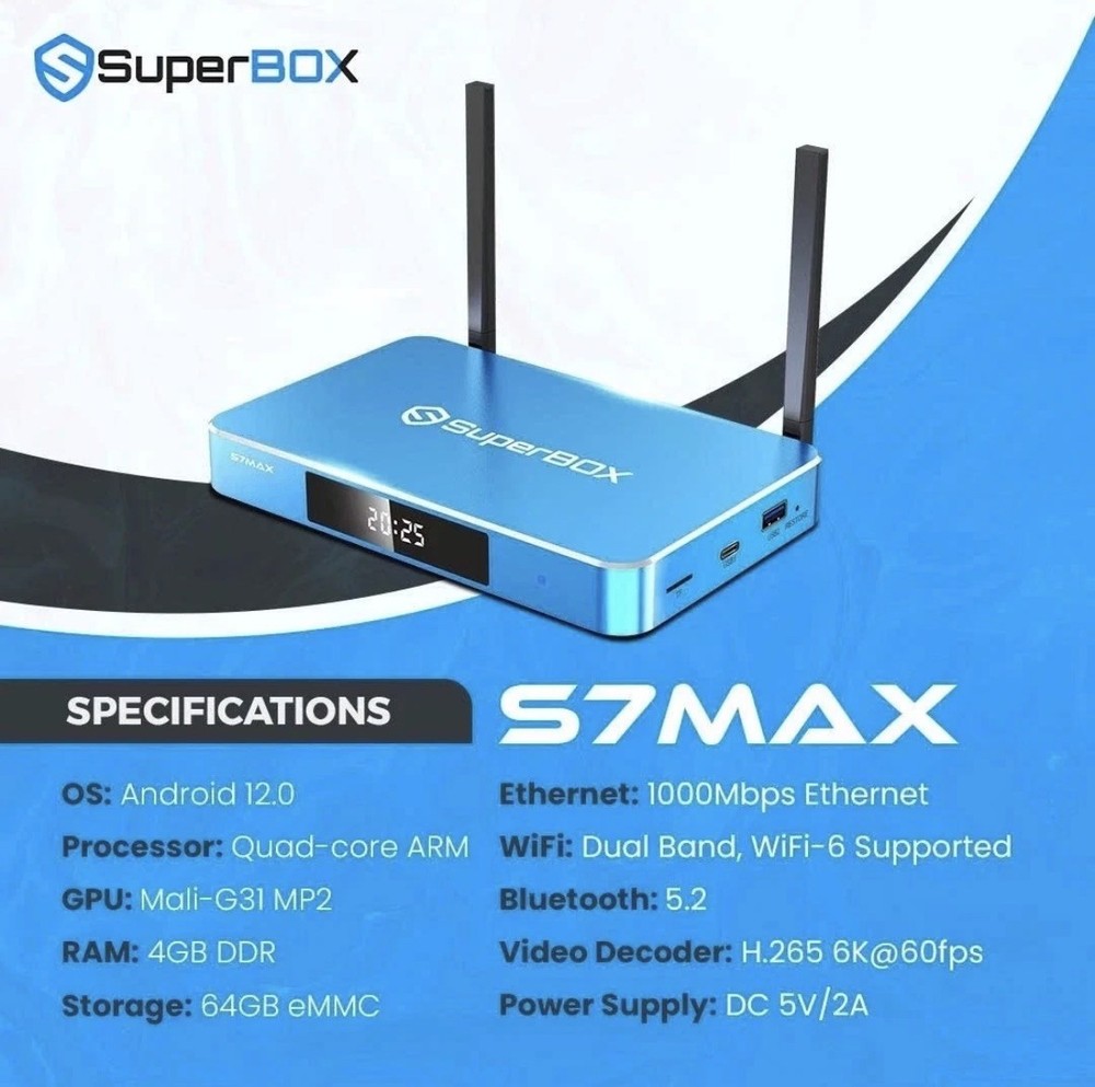 💥SuperBox S7 Max 24/7 Support Authorized Distributor Same Day Shipping💥