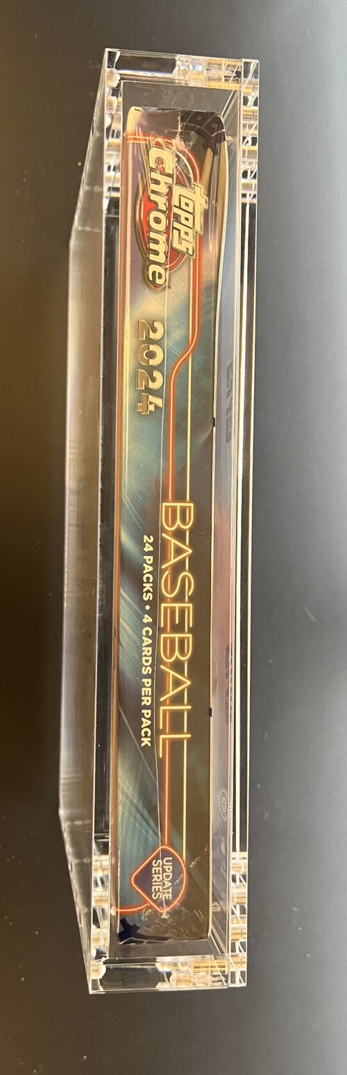 Acrylic Display Case Magnetic FITS 2024 Topps Chrome Update Baseball Hobby Box