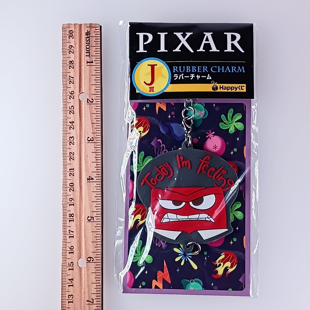 Anger Inside Out - Pixar Rubber Charm From Japan