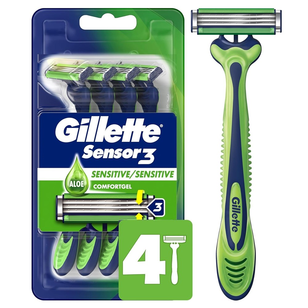 Gillette Sensor3 Disposable Razor - Green