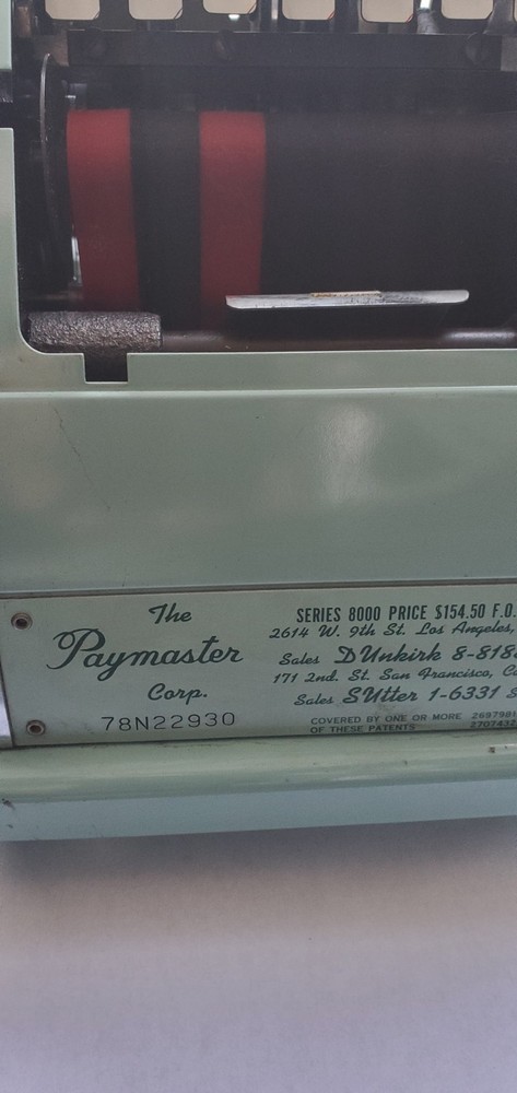 Vintage Paymaster Check Writer